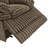 Roundhill Furniture Ardello 3-Piece Reclining Sofa Set, Corduroy Upholstery, with Built-In Power Center, and Storage Console, Chocolate