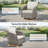 Patio Furniture Set, 5 Pieces Outdoor Conversation Set, All Weather Wicker Patio Furniture