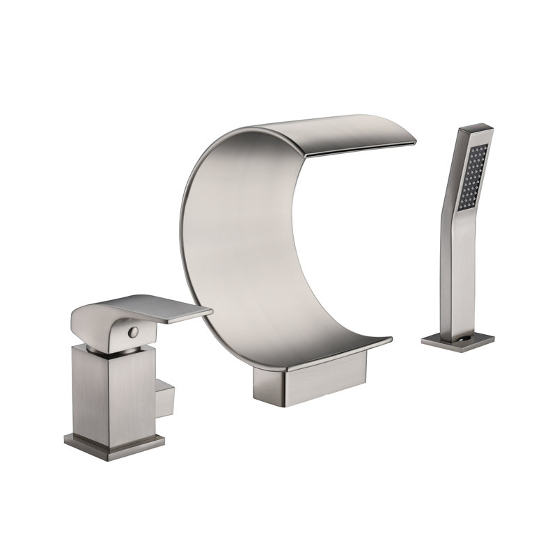 1 Handle Deck Waterfall Faucet with Diverter