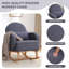 Chaise berçante rembourrée avec repose-pieds Teddy-1783857051