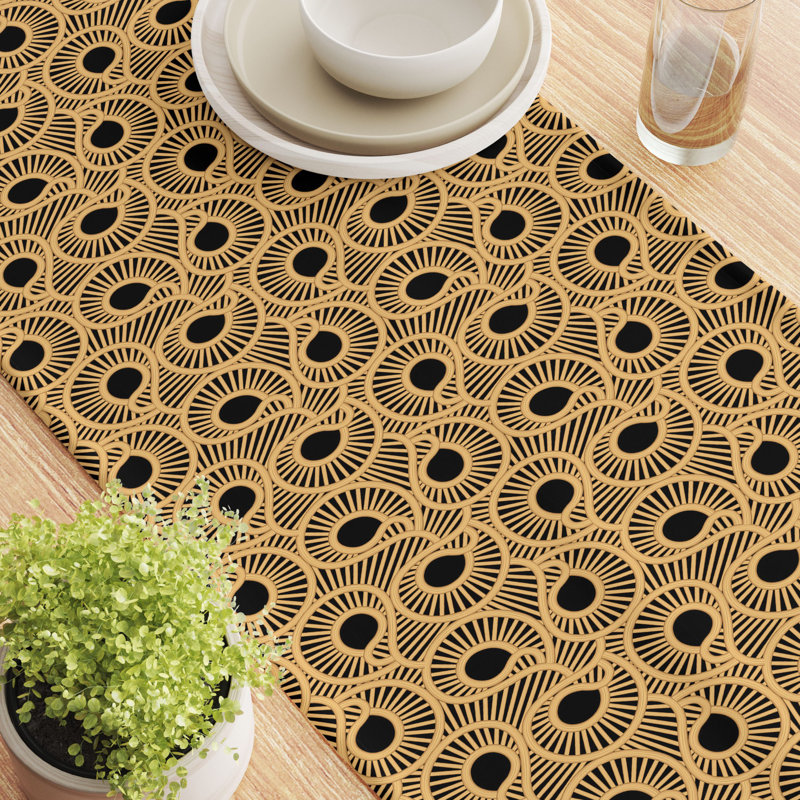 Washington Mews Abstract Table Runner, 72" x 12"