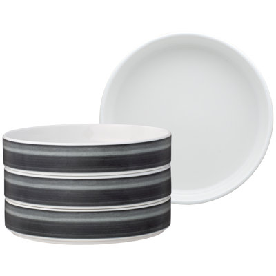 Noritake Colorstax Ombre Stax Deep Plates, 7.5", 12 OZ.