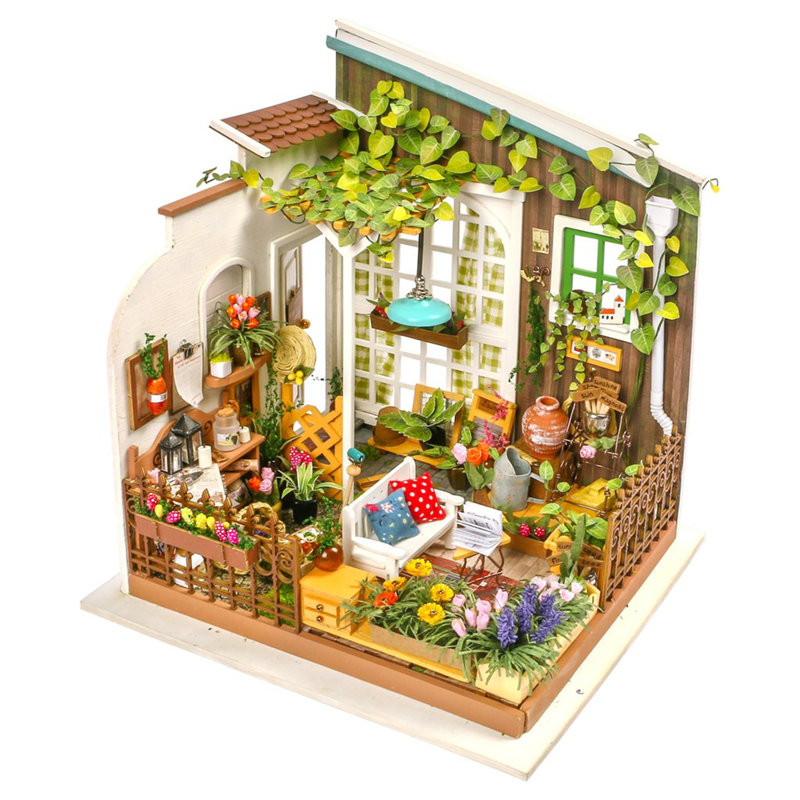 DIY 3D House Puzzle - Miller's Garden 210pcs lights up too!
