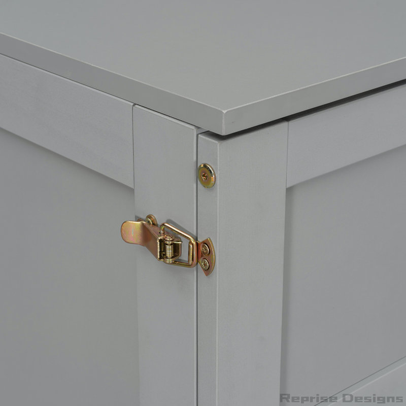 Lit escamotable avec grands tiroirs, style classique, rotin et rangement., Gris
