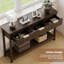 Console moderne 51 pouces avec 3 tiroirs en bois, une entrée mince et une table de canapé derrière le salon, le couloir et le vestibule, décor de maison de campagne-725395962