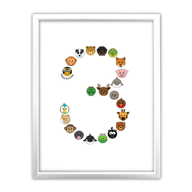 Single Picture Frame Print, White
