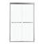 Cabine de douche coulissante demi-cadre l 48 po x H 76 po, 5/16 po (8 mm), argent brossé-123210050