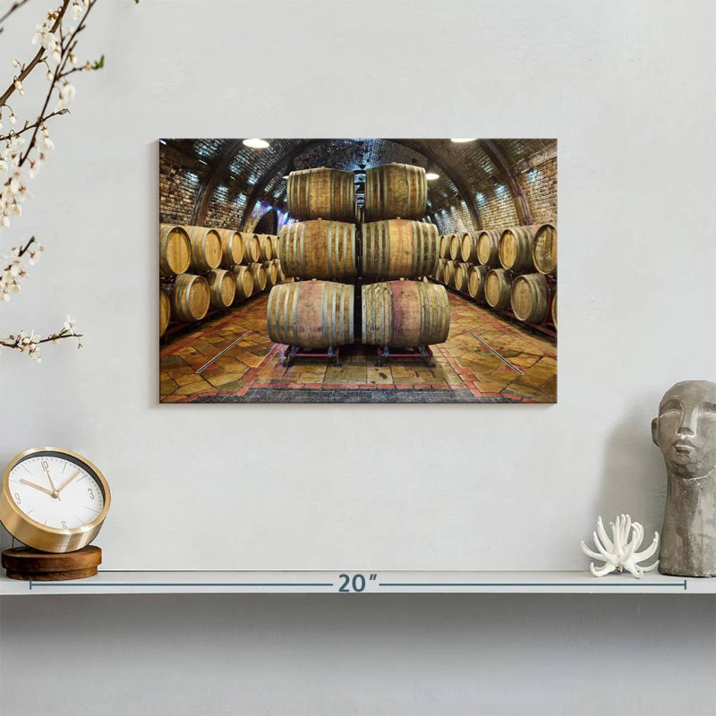 Yarlin Wine Cellar Barrels, 8" H x 12" W