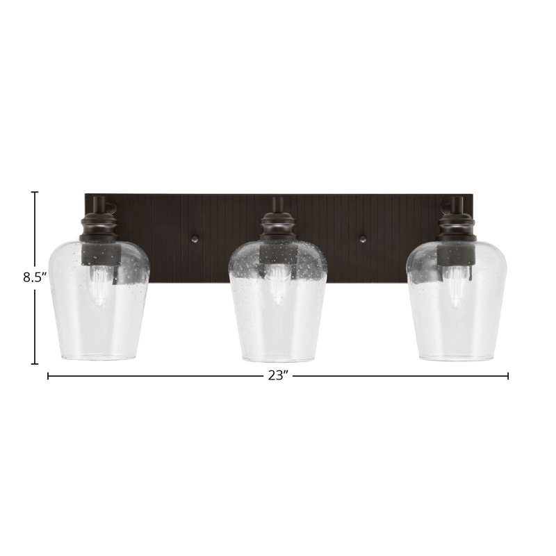 Éclairage pour meuble-lavabo 3 lumières Artesha, Espresso