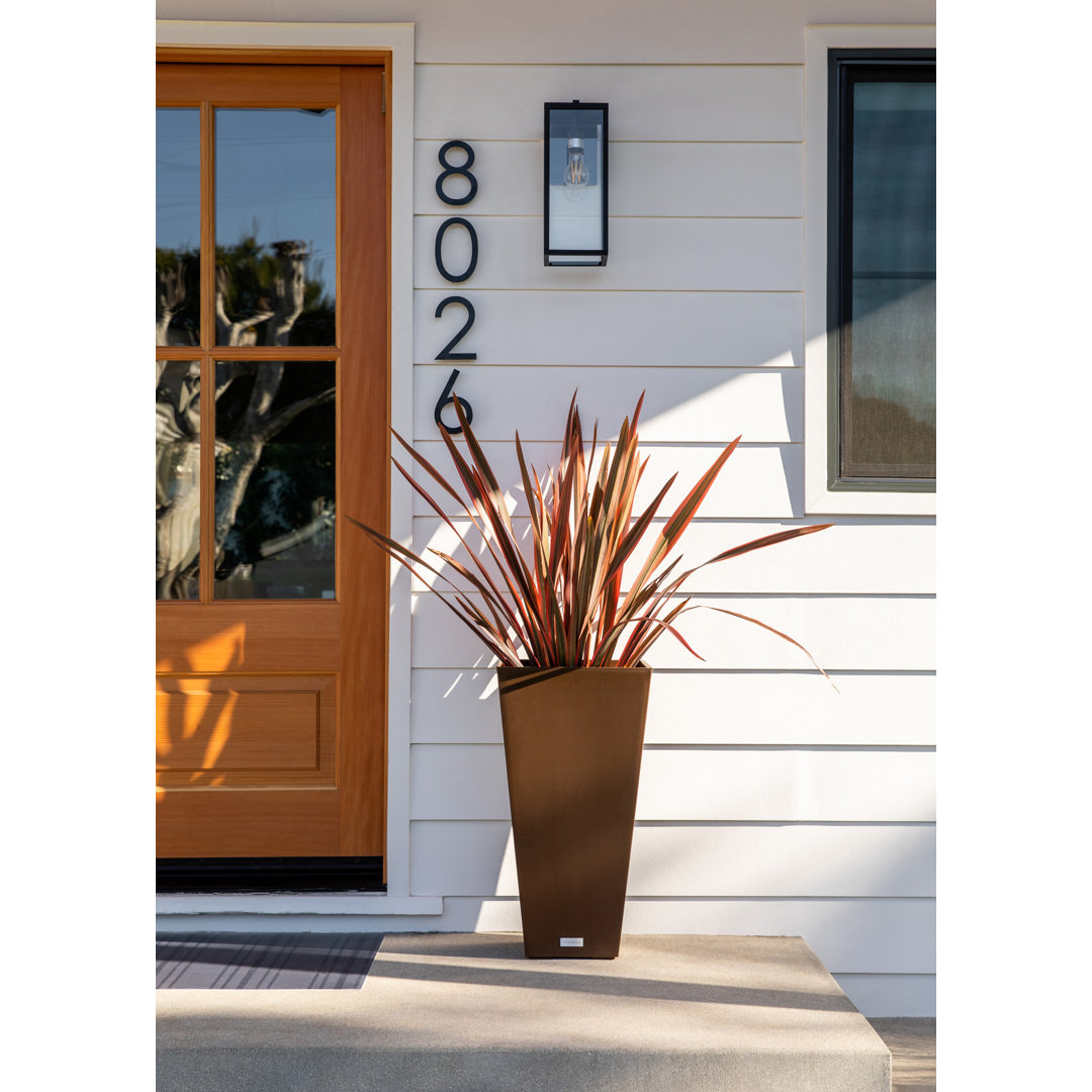 Pure Series Midland Planter Veradek Color: Espresso Size: 30" H x 15.25" W x 15.25" D Quantity: 2