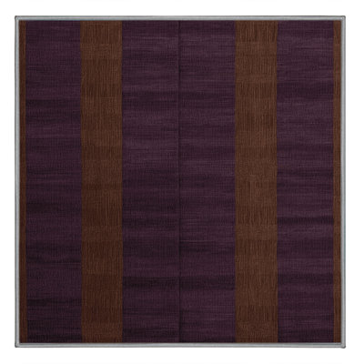 Machine Washable Checkered Brown Area Rug