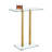 iDesign Pedestal Drink Table for Small Spaces