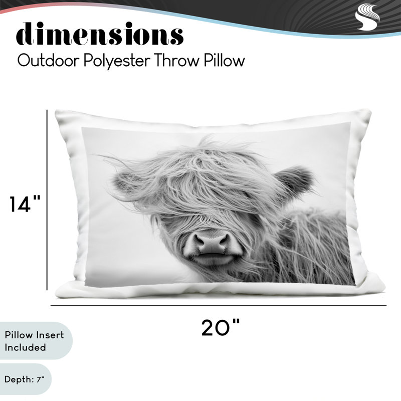 Coussin d'extérieur imprimé Easy Breezy, par Tina LeCour, 14 x 7 x 20