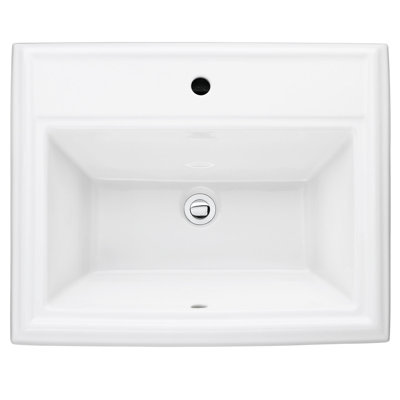 American Standard Town Square 18.75'' Ceramic Rectangular Bathroom Sink with Overflow