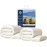 Delara All Season 3in1 Merino Wool Fill Customizable Comforter GOTS Certified 100% Organic Cotton Cover