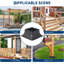 FXSGER Black Metal Hardware for Pergola