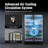Yeego 50"  37.79 Cu.ft Commercial Beverage Refrigerator 2 Glass Door Display Merchandiser with Door Lock Beverage Cooler