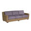 Canapé d'extérieur en osier de 97 po avec coussins Saddleback-46000942-46000903