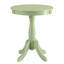 Table d'appoint vert clair avec piédestal tourné-1033471925