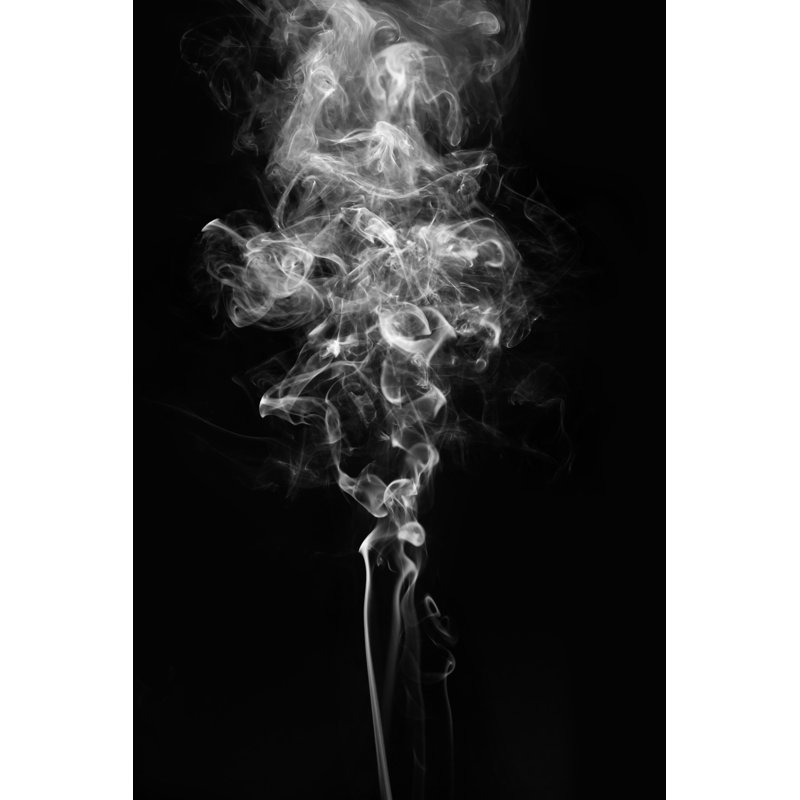 Abstract Background. Movement Of Smoke. by Sayan_Moongklang - Wrapped Canvas Print, 46cm H x 30cm W x 3.8cm D
