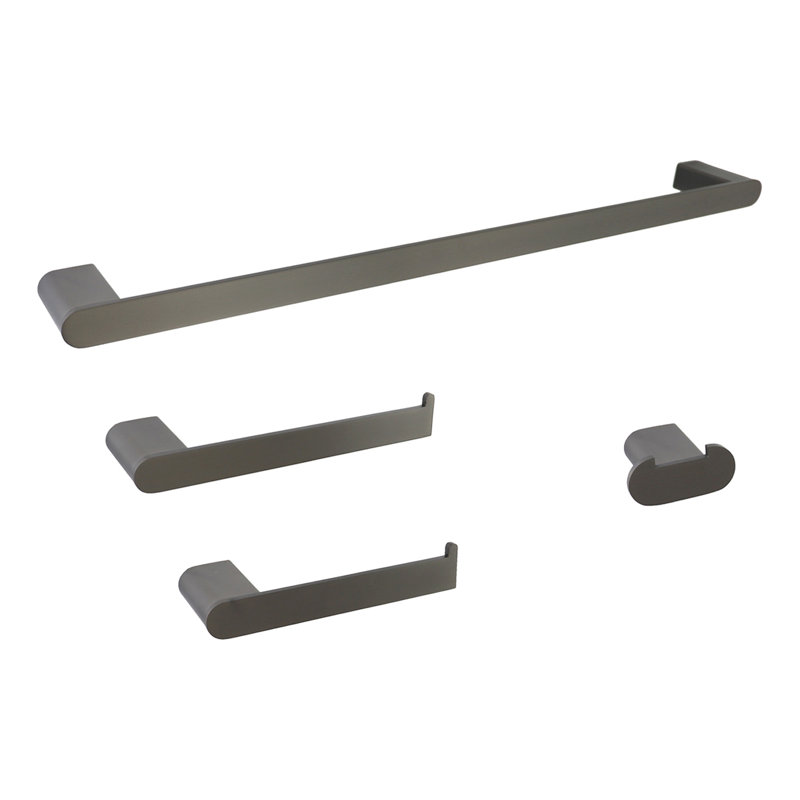 4 - Piece Bathroom Hardware Set, Graphite Black