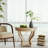 Farmhouse Small Size Round Coffee Table Dining Table End Table