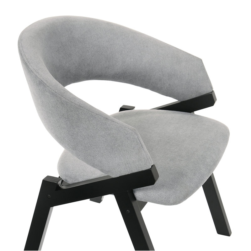 Moberg 19'' H Upholstered Armchair, Black