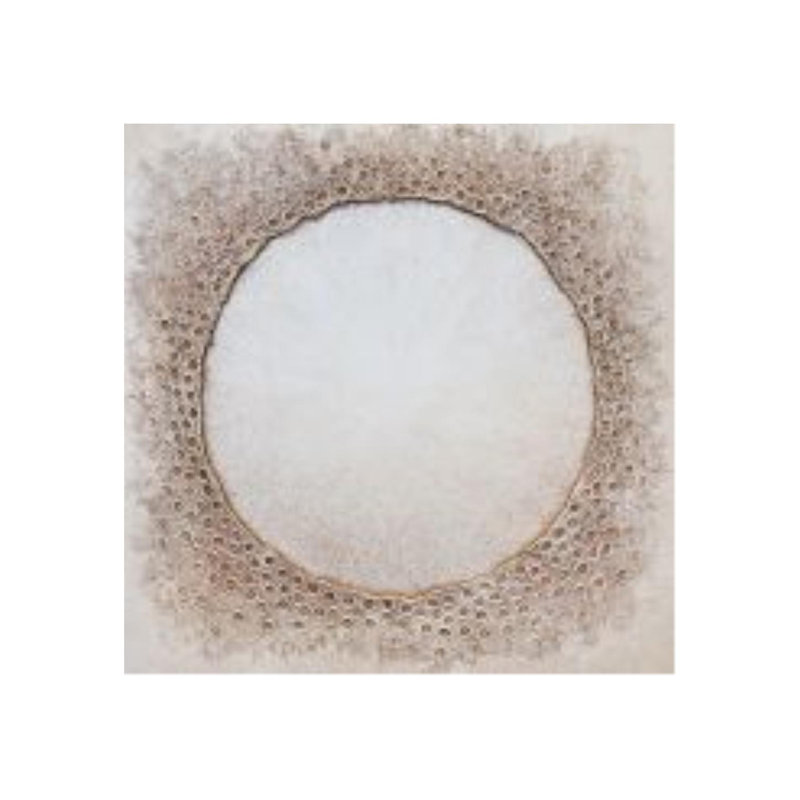 «White Lunar IV» par Beverly Fuller, impression sur toile tendue, Peinture à la main (sur toile giclée)