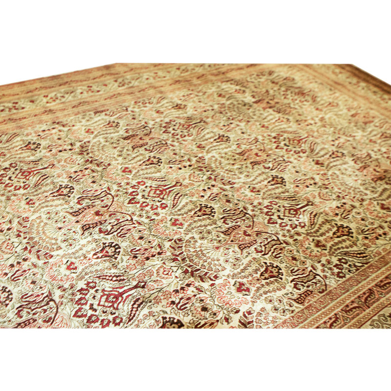 Hand Knotted Area Rug in Ivory