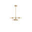 Lampe suspendue Tivat (quatre lumières, or)