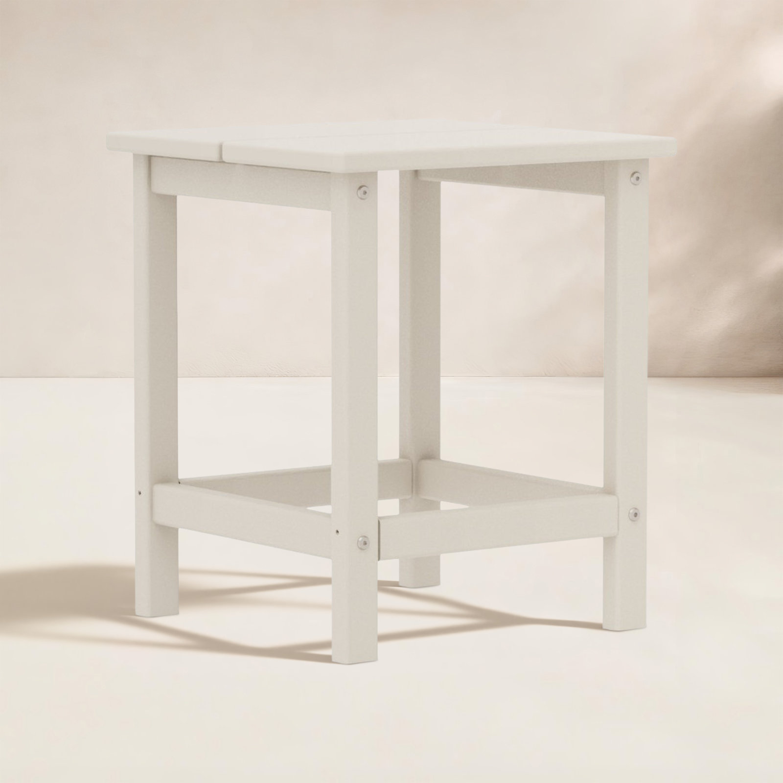 POLYWOOD® Studio 15" Patio Side Table, Sand