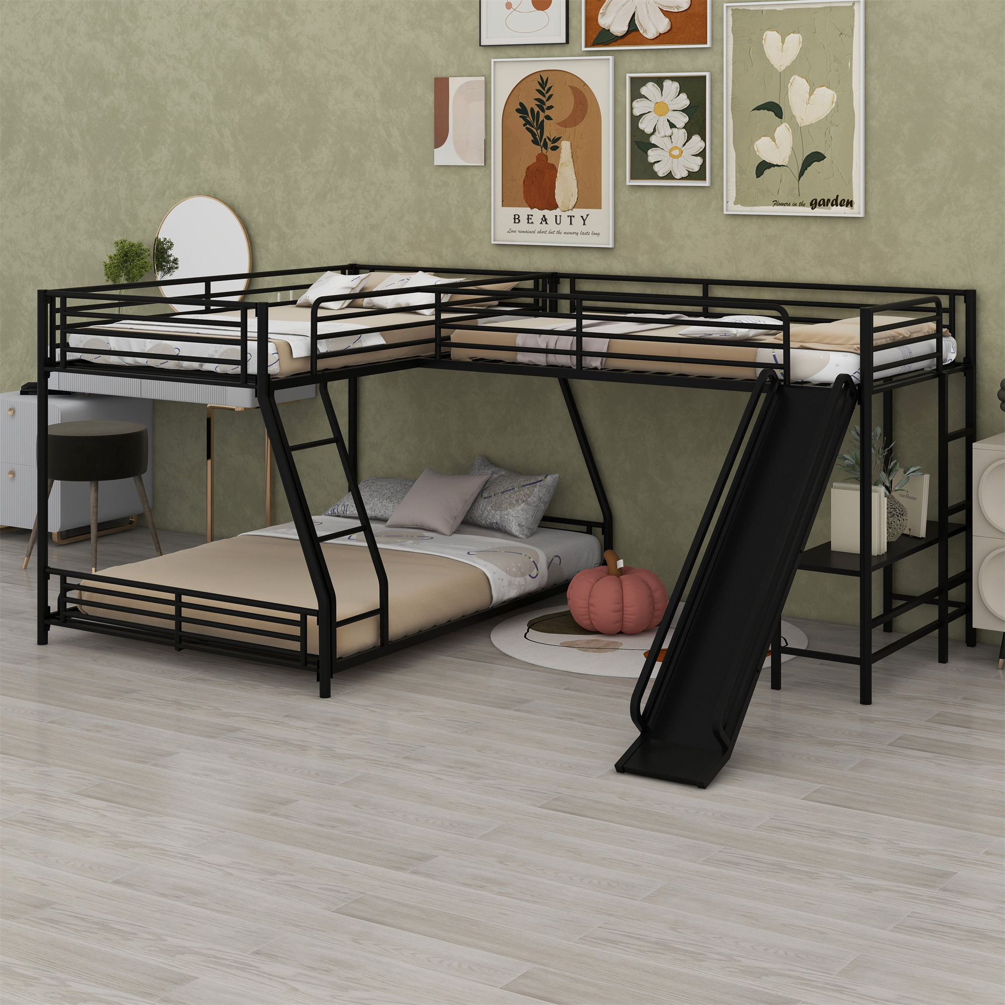 Isabelle & Max™ Aliviyah Kids Twin Over Full Bunk Bed | Wayfair