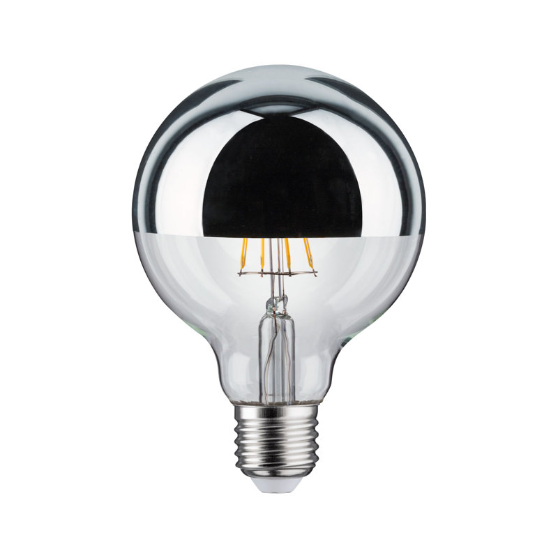 6.5W E27 Dimmable LED Globe Light Bulb Silver