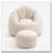 Upholstered Bean Bag Sofa Chair-1997315905