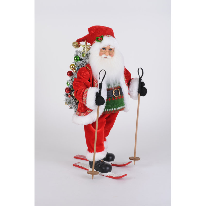 Figurines et objets de collection ski père Noël