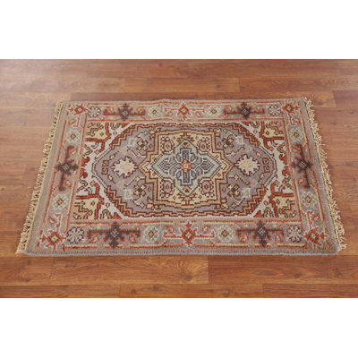 Grey Wool Traditional  Oriental Rug 2x3