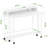 Modern Computer Desk Foldable Desktop with Rotating Wheels-1747791070