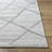 Rectangle Roze Geometric Hand Tufted Polyester Area Rug in Light Gray-1462764832