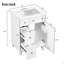 Armoire de meuble-lavabo 24 po avec lavabo en céramique, 2 tiroirs, 1 porte-2136610436