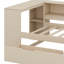 Lit plateforme en bois avec tablettes de rangement, tiroirs, station de charge et tête de lit tapissier-75131514-75131517