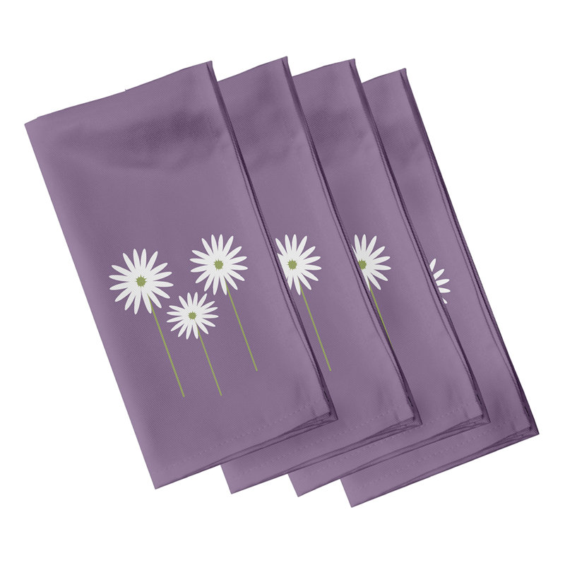 Serviette Daisy May, L 18 po x L 18 po, Mauve
