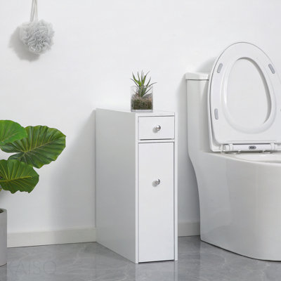 Wooden Narrow Modern Bathroom Furniture Cabinet