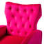 Fauteuil à oreilles en velours de polyester Tonas-466040041