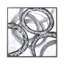 « rings », peinture sur toile encadrée