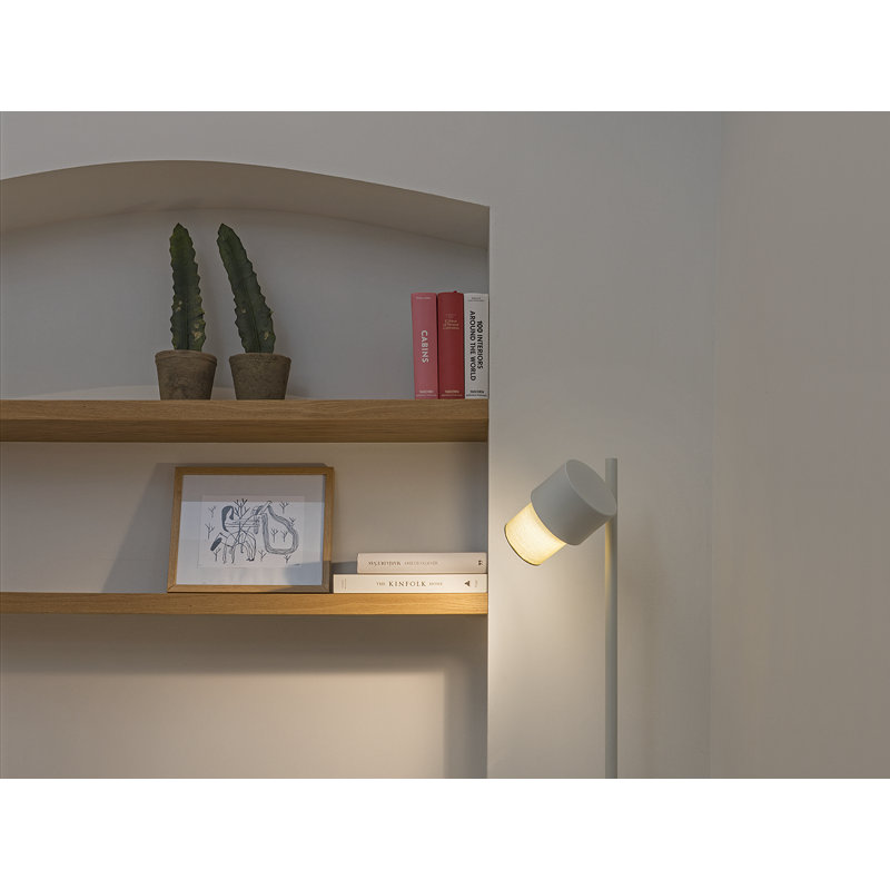 Aiona 125cm Floor Lamp, Sand, White