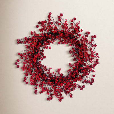 28" Berry Front Door Christmas Wreath