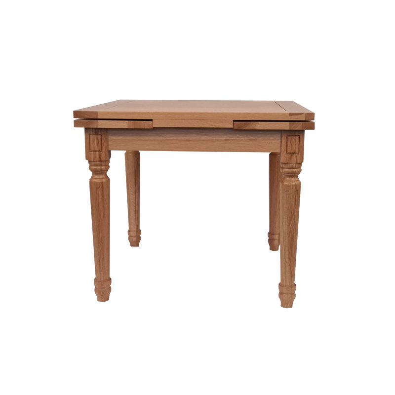 Tanesha Extendable Oak Solid Wood Dining Table