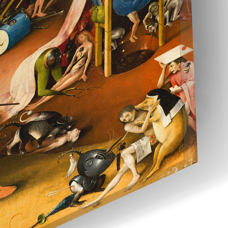 " The Garden Of Earthly Delights - Right Panel " by Hieronymus Bosch, 24" H x 12" W