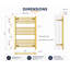 Heated Towel Rail 77cm x 50cm-470124819