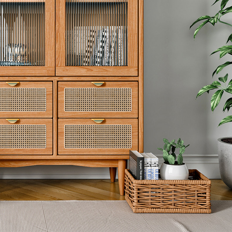 Vitrine en bois massif moderne et simple